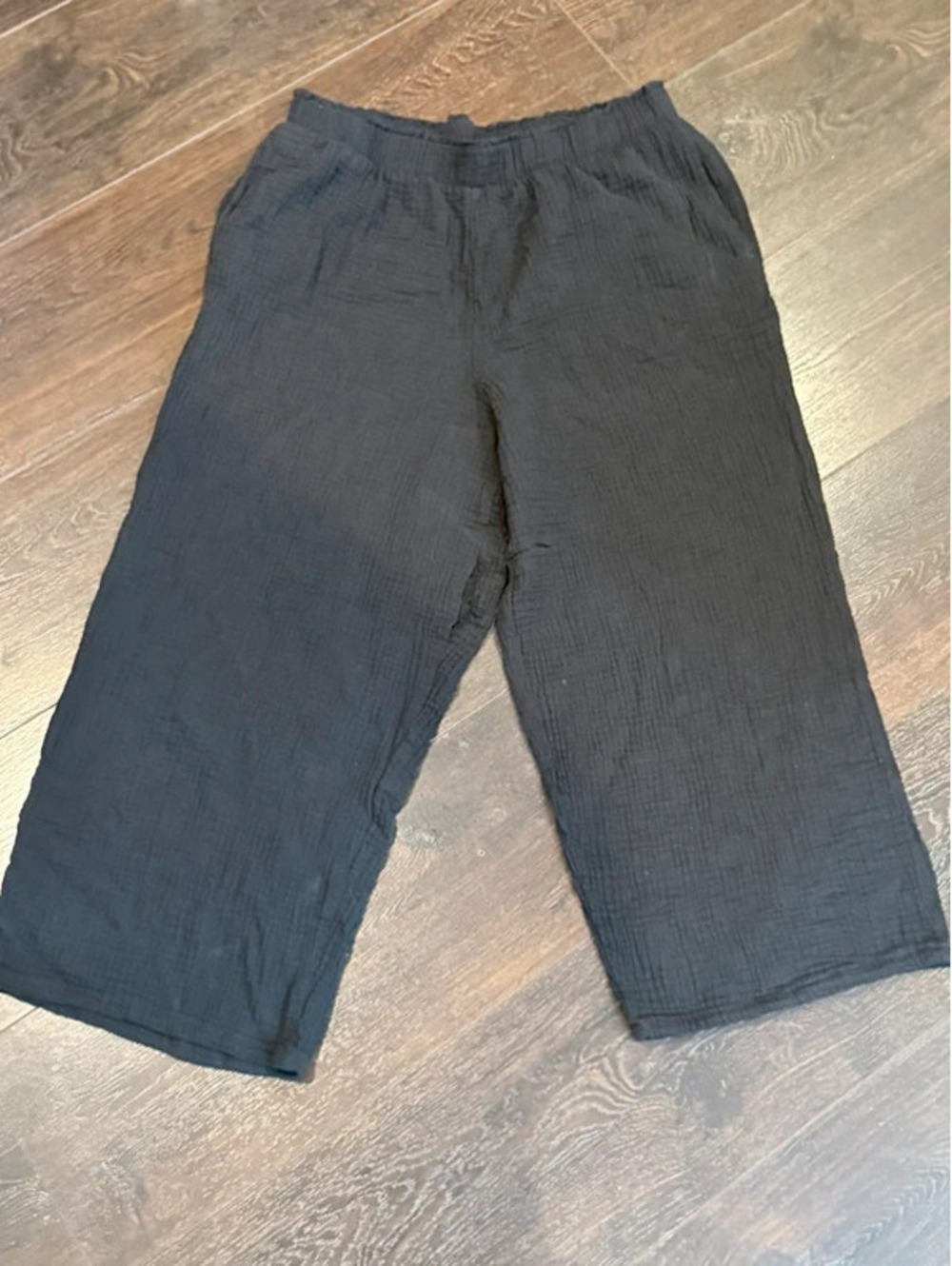 Jessica Simpson Black Gauze Wide Leg Pants Women’s Medium 1573
